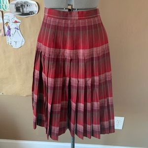 Vintage Pendleton Reversible Plaid Midi Skirt